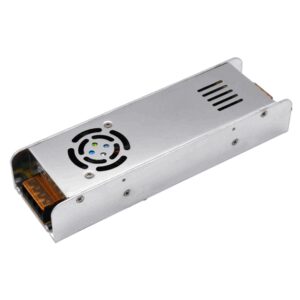 Τροφοδοτικό Μεταλλικό Slim 360W Για 12V Ταινία 30A Σταθεροποιημένο