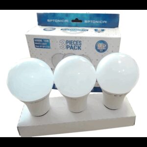 E27 Led Λάμπα A65 1320Lm Πακέτο 3 Τεμαχίων 15Watt Θερμό λευκό