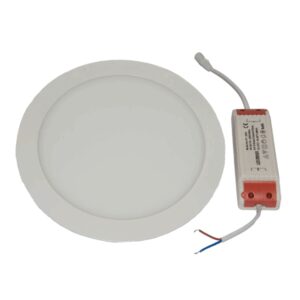 Φωτιστικό οροφής στρογγυλο panel Led χωνευτό 12watt Θερμό λευκό