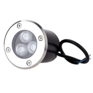 Φωτιστικό Led Δαπέδου Χωνευτό 220V 3x1Watt Ψυχρό Λευκό