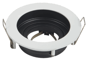 Βάση Σποτ Αλουμινίου Στρογγυλή GU10 Max 35W Λευκή/Μαύρη