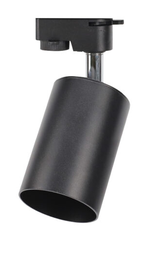 Βάση Σποτ Αλουμινίου Ράγας 4Επαφών GU10 Μαύρη