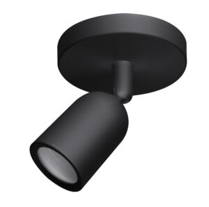 Βάση Σποτ Οροφής Πλαστική GU10 Μαύρη