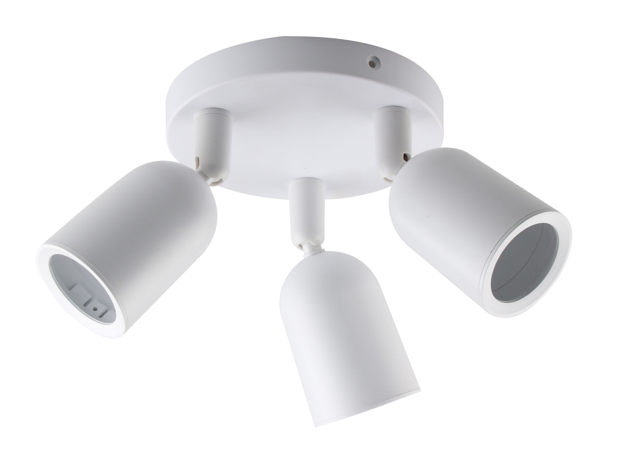 Βάση Σποτ Οροφής Πλαστική 3xGU10 Λευκή