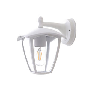 Επιτοίχιο Φωτιστικό Down Matt Λευκό 1xE27