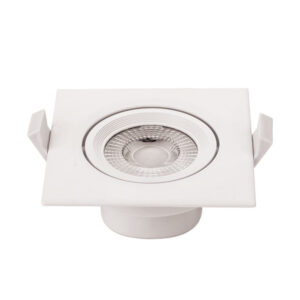 LED COB Downlight Τετράγωνο Περιστρεφόμενο 5W Θερμό Λευκό