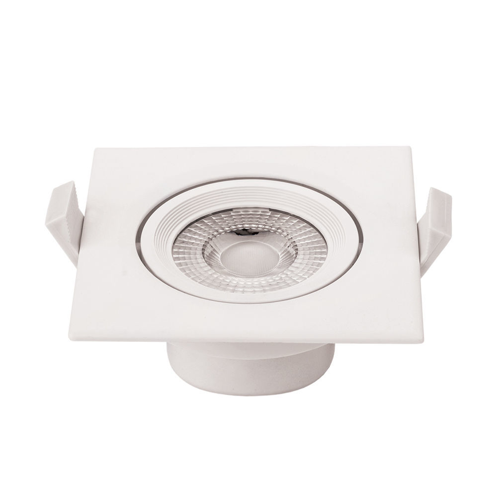 LED COB Downlight Τετράγωνο Περιστρεφόμενο 7W Θερμό Λευκό