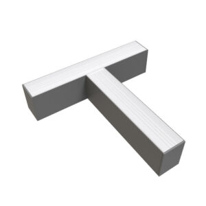 LED Σύνδεση Γραμμικού Σχήματος 12W Ασημί Φυσικό Λευκό Slim Linkable