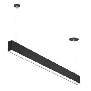 LED Linear Κρεμαστό Φωτιστικόs Linkable UGR<19 50W Μάυρο Φυσικό Λευκό