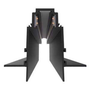 Χωνευτή Μαγνητική Ράγα R35B Αλουμινίου Μαύρη 2 M