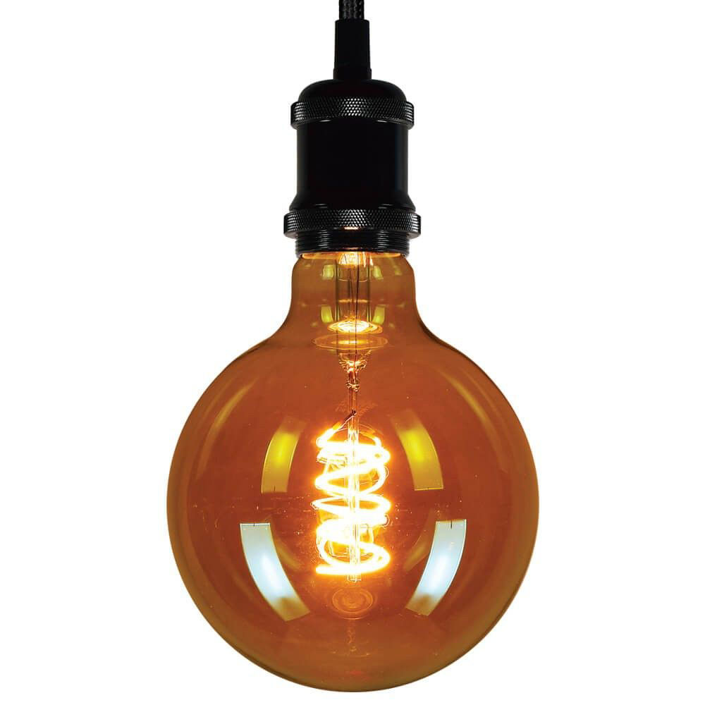 Dimmable Λάμπα Led Filament E27 G125 5W Deco Θερμό Λευκό