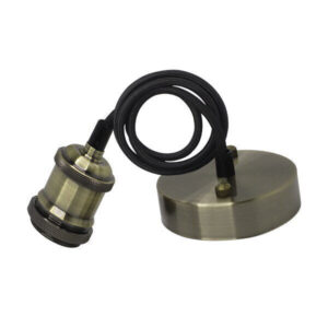 Κρεμαστό Φωτιστικό Vintage σε Μπρονζέ με Ε27 Ντουί