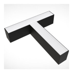 LED Γραμμικός Κρεμαστός Μαύρος Σύνδεσμος Σχήματος Τ 15W για SKU: 5470 Ψυχρό Λευκό