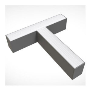 LED Γραμμικός Κρεμαστός Ασημί Σύνδεσμος Σχήματος Τ 15W για SKU: 5471 Ψυχρό Λευκό