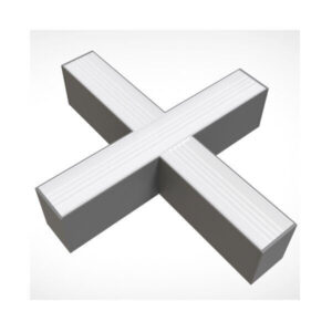 LED Γραμμικός Κρεμαστός Ασημί Σύνδεσμος Σχήματος Χ 20W για SKU: 5471 Ψυχρό Λευκό