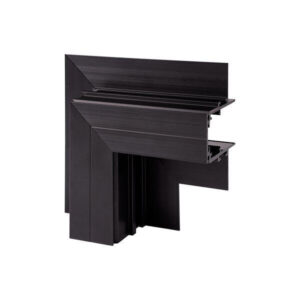 Χωνευτός Γωνιακός Σύνδεσμος Μαύρος για Ράγες Συστήματος R20B