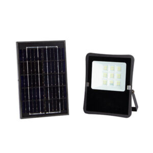 Προβολέας Μαύρος Led SMD με Ηλιακό Πάνελ 6V/8W Ψυχρό Λευκό Optonica