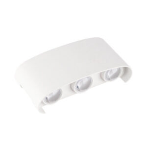 LED Φωτιστικό Λευκό Επιτοίχιο 6W Θερμό Λευκό