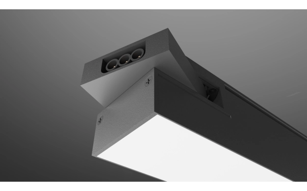 LED Γραμμικό Αρθρωτό Μαύρο 50W Modular Series CCT - Image 3