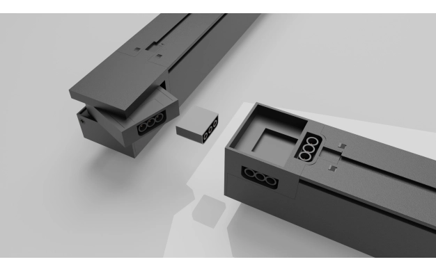 LED Γραμμικό Αρθρωτό Μαύρο 50W Modular Series CCT - Image 5