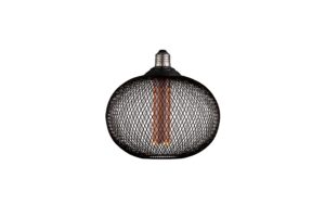 Led Fillament Design E27 Μελί Γυαλί 2.5W Μαύρο Θερμό Λευκό