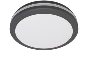 Led Φωτιστικό Οροφής Μαύρο με Αισθητήρα 20W CCT IP65