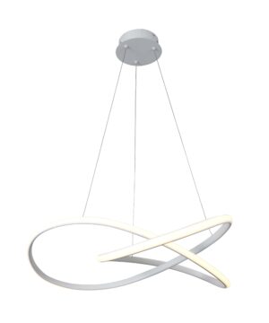 Led Κρεμαστό Λευκό Φωτιστικό 30W Θερμό Λευκό