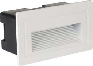 Led Step Light Λευκό Ορθογώνιο 3W IP65 Θερμό Λευκό