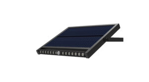 LED Ηλιακό Πολυμορφικό Φωτιστικό Τοίχου με αισθητήρα PIR  12.5W RGB