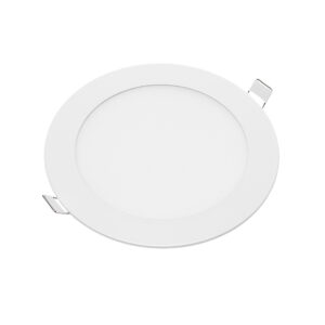Φωτιστικό οροφής στρογγυλο panel Led χωνευτό 12watt Φυσικό λευκό