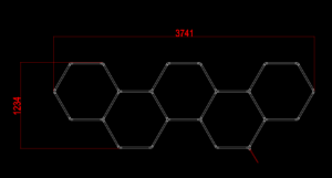 Hexagon Series Set 5*HEX 203W (Με αξεσουάρ εγκατάστασης) Ψυχρό Λευκό