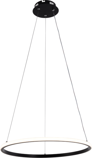 Led Κρεμαστό Μαύρο Φωτιστικό CCT 30W Dimmable + Τηλεχειρισμός