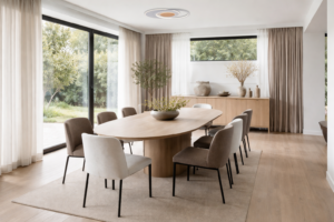 Led Φωτιστικό Οροφής Κυκλικό Λευκό+Ξύλο CCT 54W Dimmable + Τηλεχειρισμός