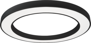 LED Στρογγυλό Φωτιστικό Οροφής  Μαυρό 64W Θερμό Λευκό