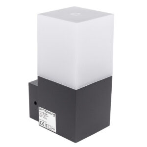 Επιτοίχιο Φωτιστικό Γκρί Αλουμίνιου 1xE27