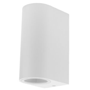 Επιτοίχιο Φωτιστικό Αλουμίνιου Λευκό 2xGU10 SOCKET GU10