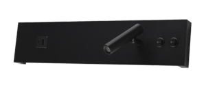 Led Φωτιστικό Επίπλων Μαύρο 11W με διακόπτη+ Θύρες USB Φυσικό Λευκό