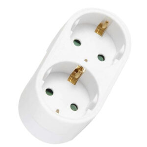 Λευκός Αντάπτορας 1 σε 2 Θέσεις Σούκο