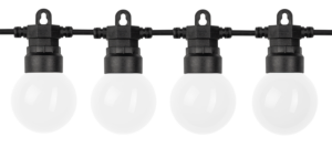 Led Εξωτερική Ηλιακή Γιρλάντα 10m- Γαλακτερό - G50 Θερμό Λευκό Optonica