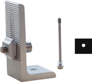 L Βάση με M8*25mm+ Λαστιχένια Τσιμούχα+ Βίδα