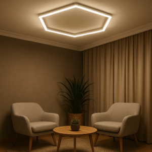 Hexagon Series Set 1*HEX 42W (Με αξεσουάρ εγκατάστασης) Ψυχρό Λευκό